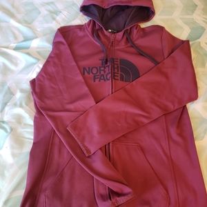 North Face womens L zip hoodie, with thumb holes